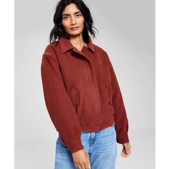 And Now This Macy’s Women’s Plus Coat Jacket sz 1X Bomber NEW - Picture 1 of 8